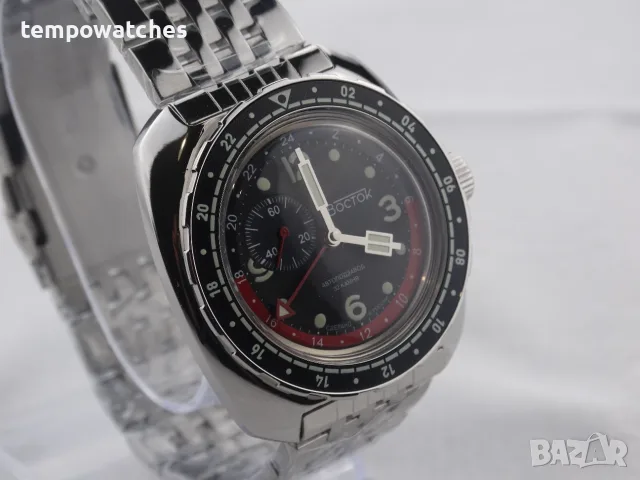 ВОСТОК АМФИБИЯ АВТОМАТИЧЕН "COKE" -GMT ref: 71070А, снимка 9 - Мъжки - 51841220