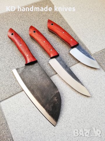 Кухненски СЕТ ръчно изработен от KD handmade knives ловни ножове, снимка 1 - Други - 33755251