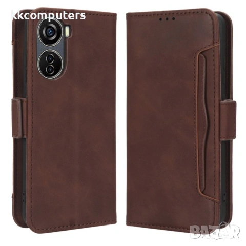 ZTE Blade V50 Design 5G Magnetic Кожен Калъф и Протектор, снимка 3 - Калъфи, кейсове - 53034041