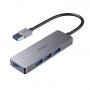 AUKEY USB 3.1 хъб, ултратънък 4-портов USB хъб от алуминий, съвместим с Mac, Surface Pro, PC​​, снимка 1
