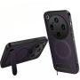 WANLONFENG QT Магнитен Калъф за Oppo Find X9 Ultra 5G - PC+TPU, Карбон текстура, Стойка, 4 цвята, снимка 4