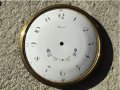 стар емайлиран циферблат от стенен/паркетен/ часовник "Warmink", снимка 1 - Стенни часовници - 34923495