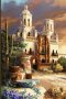Диамантен 5D гоблен Катедрала и кактус 20/30, снимка 1 - Гоблени - 33805057