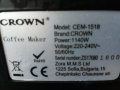 Кафемашина Crown/ Solac / Krups CEM-1518 крема цедка 1140w на части, снимка 9