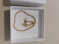Дамска гривна злато 14 к/проба 585, снимка 1