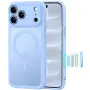 Калъф ESR за iPhone 18 Pro Max, iPhone 17 Pro Max - Deep Burgundy , Light Blue, снимка 6