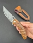 Сгъваем джобен нож,дамаска стомана,съчмен лагер,Flipper Outdoor Tool, снимка 10