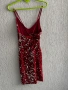 Ефектна червена рокля с пайети-нова, снимка 3