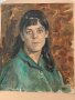 СИМЕОН ГЛОГИНКОВ (1919 - 1997) масло/платно портрет, снимка 3