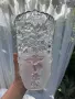 Ваза от Walther Glas от серията Carmen Satin с красив релефен  дизайн от матово и прозрачно стъкло, снимка 10