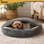 Легло за котка и куче тип плюшен спален чувал, снимка 4