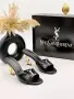 Yves Saint Laurent Дамски Чехли На Ток - Различни Цветове Код SEM-464, снимка 2