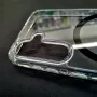 Samsung Galaxy S25 прозрачен гръб MagSafe с черен ринг, снимка 3