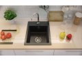 Гранитна Мивка за Кухня модел РИГА Черна - Антибактериална Кухненска мивка , снимка 6