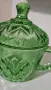 Винтидж стиклена захарничка, снимка 2