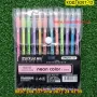 Комплект химикалки в пастелни,неонови цветове - 12 броя - КОД HP6207-12, снимка 4