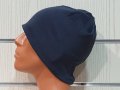 Нова зимна шапка в цвят тъмно индиго, снимка 4