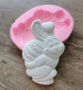 Весел Великденски заек с яйце силиконов молд форма фондан шоколад гипс смола, снимка 1 - Форми - 36402197