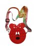 Чанта Minni Mouse, Силиконова, Червен, 10 см, снимка 1 - Раници - 37127432