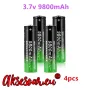 2 бр. нови бързо зареждащи се батерии 18650 с високо качество 9800 mah 3.7V 18650 Li-ion батерия за, снимка 16