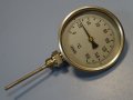 биметален термометър JUMO thermometer ф100mm, 0/+160°C, 0/+200°C, L-85mm, снимка 2