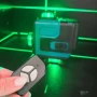 Самонивелиращ Лазерен Нивелир 4D с 16 Линии, Зелен Лазер, Тринога и Куфар, снимка 3