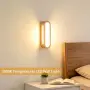 Дървен LED аплик MELAYR 4768507 с топла светлина 3000 K, снимка 3
