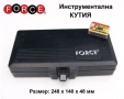 Нови FORCE Пластмасови КУТИИ 248x140x48 мм Куфарче Органайзери Контейнери за Инструменти и др.БАРТЕР, снимка 1