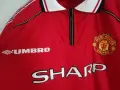 Manchester United Beckham 1998-1999-2000 Umbro оригинална тениска фланелка Бекъм Манчестър Юнайтед , снимка 4