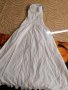 Дълга бяла рокля с панделка , снимка 4