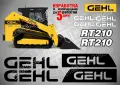 GEHL строителна техника и механизация стикери, снимка 13