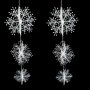 1204 Комплект 3D снежинки за окачване и украса, снимка 5