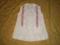 Ретро ръчно бродирано детска рокля червена бродерия, снимка 1