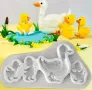 Пате Патица патета патенца пиле силиконов молд форма фондан шоколад декор украса, снимка 2