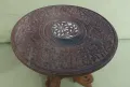 дърворезба масичка винтидж сгъваема за ценители , снимка 2