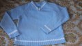 Млечно син кроп пуловер, снимка 1