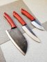 Кухненски СЕТ ръчно изработен от KD handmade knives ловни ножове