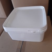 Кутии за 4 кг.сирене прозрачни и бели 5 литра, снимка 4 - Кутии за съхранение - 39582793