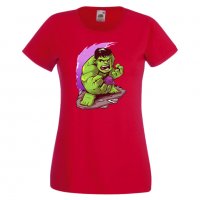 Дамска тениска Marvel Hulk Игра,Изненада,Подарък,Геймър,, снимка 4 - Тениски - 36741084