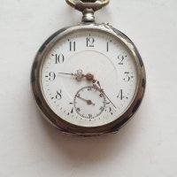 Сребърен джобен часовник Avance Retard, снимка 1 - Антикварни и старинни предмети - 44214818