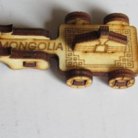  Автентичен дървен ключодържател-юрта от Монголия, снимка 2 - Други ценни предмети - 29198566