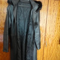 Дамско кожено палто, снимка 3 - Палта, манта - 34434800