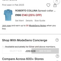 Roberto Collina S размер дамска блуза тениска плетиво, снимка 2 - Тениски - 42742384