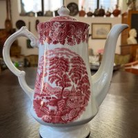 Уникално красив английски порцеланов чайник №1789, снимка 6 - Антикварни и старинни предмети - 35476419