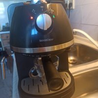 Кафе машина Силвър Крест с ръкохватка с крема диск, работи перфектно и прави страхотно кафе с каймак, снимка 3 - Кафемашини - 38395193