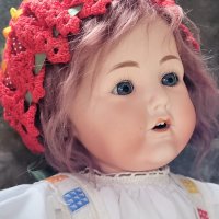 Антична бебешка кукла Хилда, произведена от Nippon преди 1921 г 45 см., снимка 8 - Колекции - 42213856