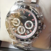 Sports Chrono Steel Bracelet Watch(GB03637/04) Rotary - Rolex Daytona, снимка 3 - Мъжки - 35124181