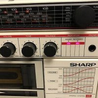 SHARP GF-A1 радиокасетофон, снимка 6 - Радиокасетофони, транзистори - 31791598