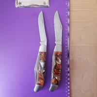 Джобен нож с две остриета, снимка 7 - Ножове - 44403546