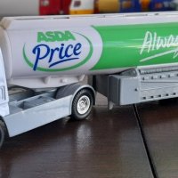 Метална количка- Камион Scania Fuel Tank ASDA 1/64, снимка 1 - Колекции - 38532783